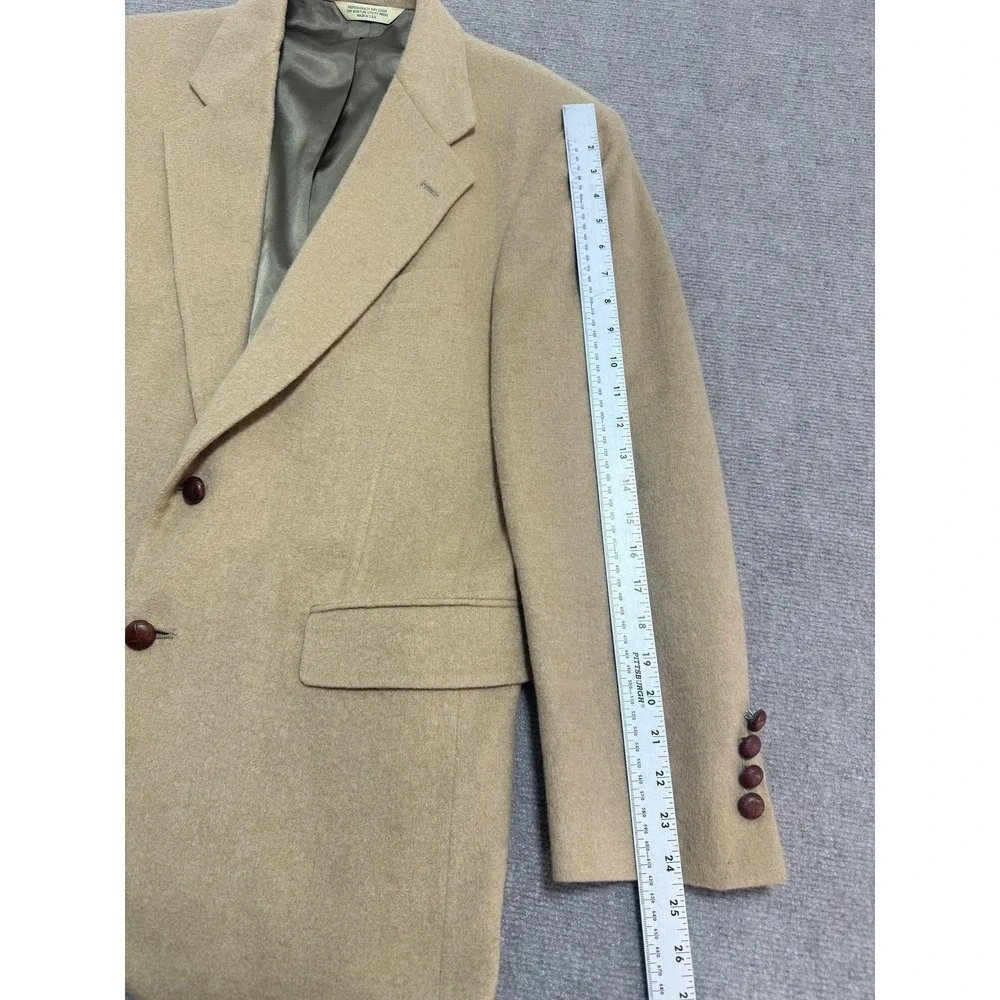 Vintage Evan-Picone Blazer Mens‎ Large Tan Camel Sport Coat Made USA 90s